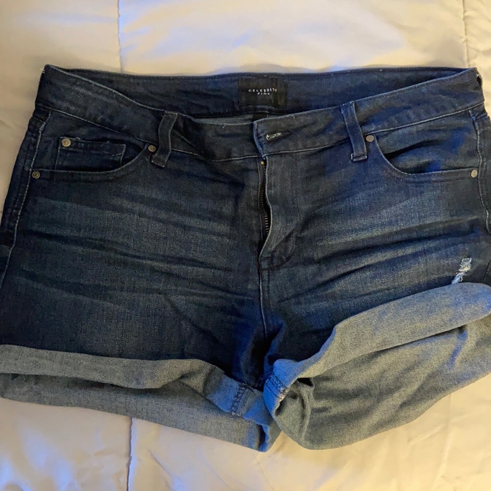 stretchy jean shorts